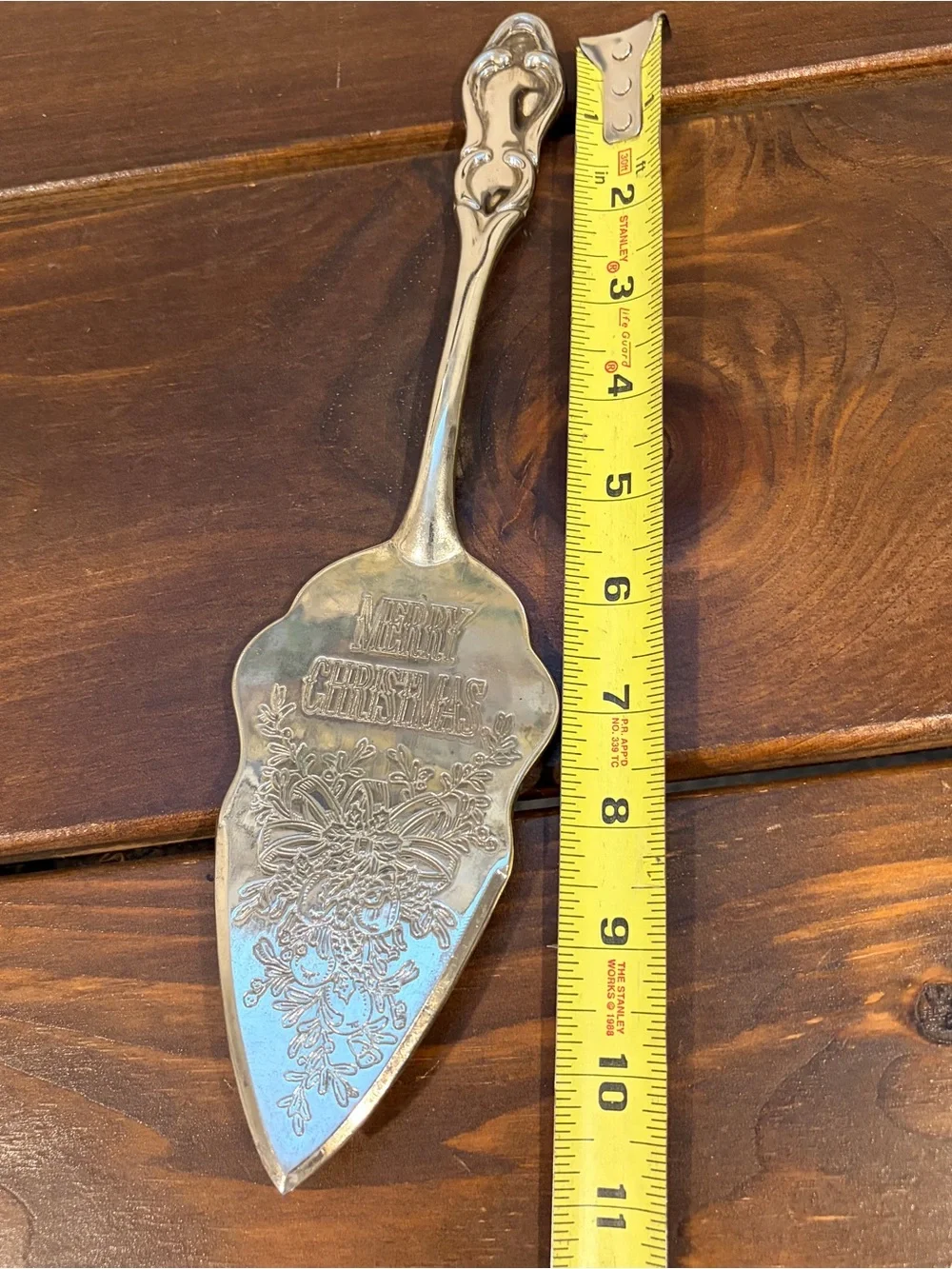 Pie /Cake Server MERRY CHRISTMAS Silver-Plated International Silver Co VINTAGE